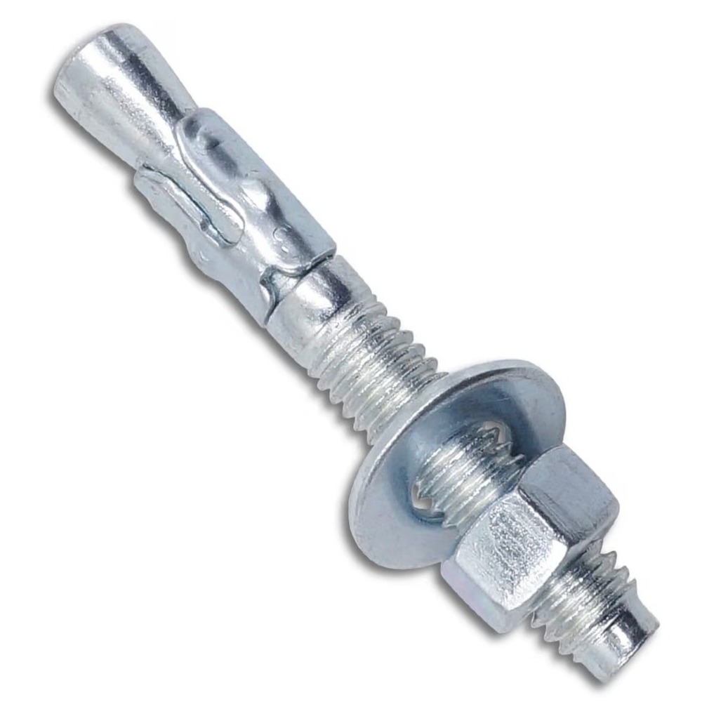 3/8" x 2-3/4" Wedge Anchor Zinc Plated Concrete Expansion Bolts 20 Pack